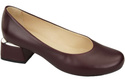 Damenschuhe Pumps Naturleder 159 Burgund ElitaBut