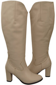 Stilvolle Damen Cappuccino Blass Stiletto Stiefel Naturleder 211 ElitaBut