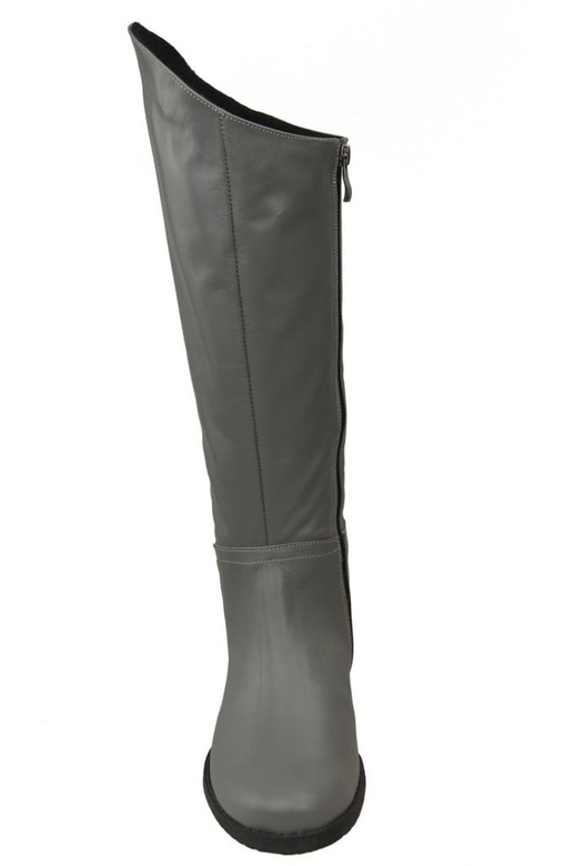 Schuhe Damenstiefel Stiefel, Naturleder 124 Grau ElitaBut