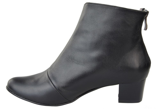 Damenschuhe Stiefel, Naturleder, Schwarz 987 ElitaBut