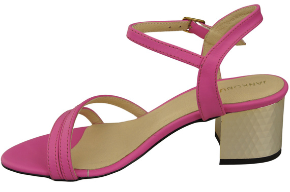 Damenschuhe Fuchsia Naturleder 197 Sinnlich freizügige Fußsandalen ElitaBut