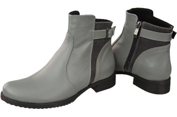 Winter-Damenstiefel, Naturleder, Grau 156 von ElitaBut