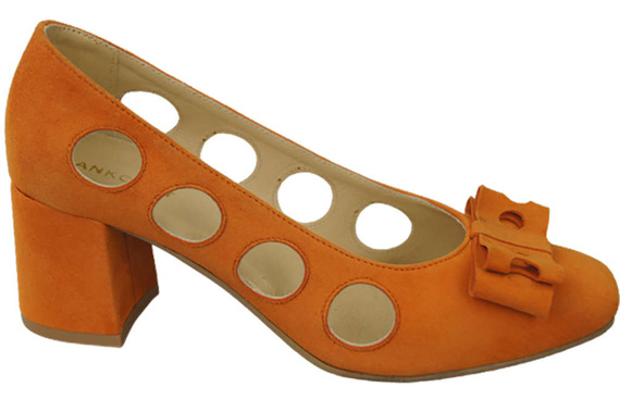 Damenschuhe Pumps Orange Natürliches Wildleder 182 ElitaBut