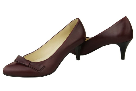 Damenschuhe Pumps Naturleder Burgund 989 ElitaBut