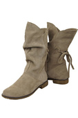 Damenstiefel Frühling / Herbst, Naturveloursleder, Beige 999 L ElitaBut