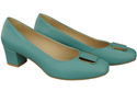 Damenschuhe Pumps Naturleder 187 Türkis ElitaBut