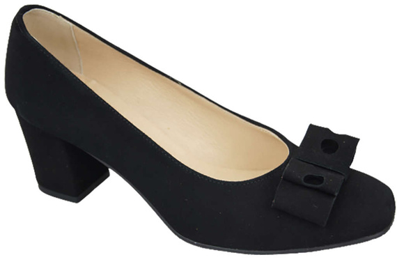 Damenschuhe Pumps Schwarz Natürliches Wildleder 163 ElitaBut