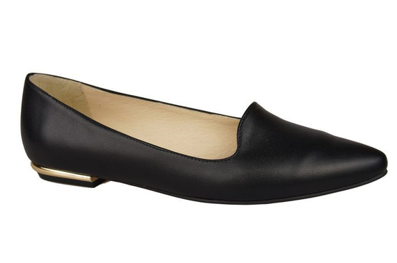 Damen-Ballerinas „Lords“, Naturleder, Schwarz 914 ElitaBut