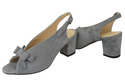 Damenschuhe Sandalen Graues Naturleder Wildleder 148 ElitaBut