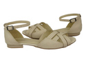 Schuhe Damen Sandalen Beige Naturleder 128 ElitaBut