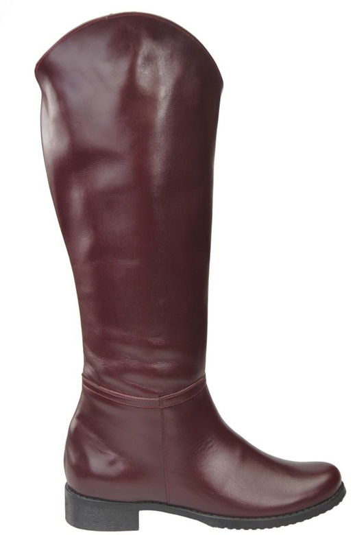 Schuhe Damenstiefel Stiefel, Naturleder 124 Bordo ElitaBut