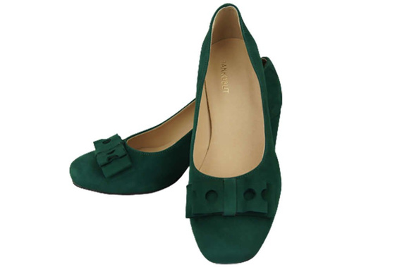 Damenschuhe Malachit-Pumps Natürliches Wildleder 163 ElitaBut