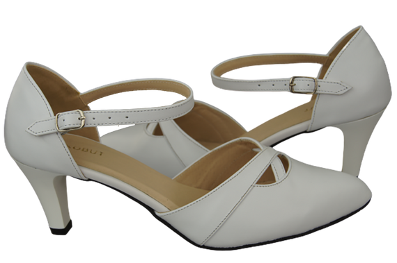 Damenschuhe Sandalen Weiß Naturleder 151 ElitaBut