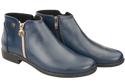 Frühlingsstiefel für Damenschuhe, Naturleder, Marineblau 872 ElitaBut