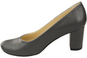 Klassische Damen Graphite Leder Mandel Nase Pumps 201 ElitaBut