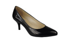 Damenschuhe Pumps 825, Naturleder, Schwarzer Lack ElitaBut