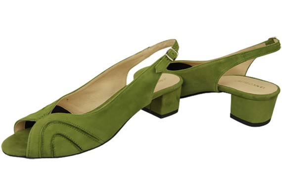 Damenschuhe Sandalen, natürliches Wildleder, Pistazie 991 ElitaBut