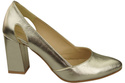 Damenschuhe Goldene Pumps, Naturleder 184 ElitaBut