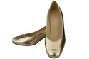 Damenschuhe Pumps Naturleder 187 Gold ElitaBut