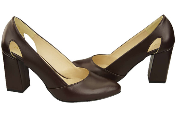 Damenschuhe Schokoladenpumps, Naturleder 184 ElitaBut