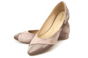 Damenschuhe Ballerina Cappuccino, Naturleder, Wildleder 146 ElitaBut