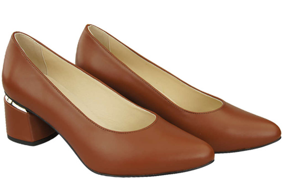 Damenschuhe Pumps Braun Naturleder 143 ElitaBut