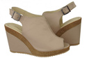 Schuhe Damen Sandalen Keil Naturleder Cappuccino Lico 992 ElitaBut