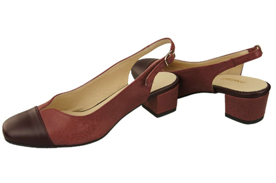 Damenschuhe Sandalen Naturleder 165 Burgund ElitaBut