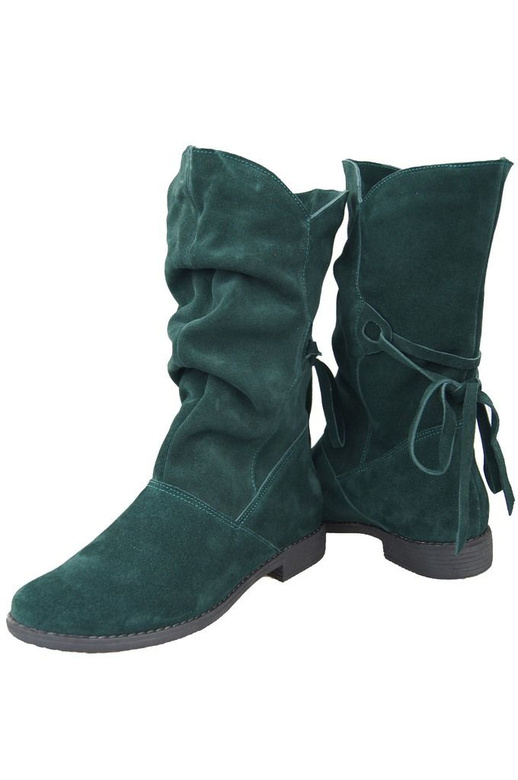 Damenschuhe Frühling / Herbst Naturveloursleder Malachit 999 L ElitaBut