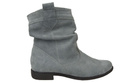 Schuhe Damen Stiefeletten Winter Naturveloursleder Grau 117 Von ElitaBut