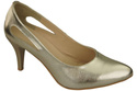 Damenschuhe Goldene Pumps, Naturleder 166 ElitaBut