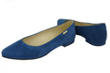 Damenschuhe Ballerinas Blau, Naturleder, Wildleder 131 ElitaBut