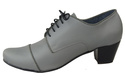 Schuhe Damenschuhe, Schnürschuhe, Naturleder, Grau 956 ElitaBut