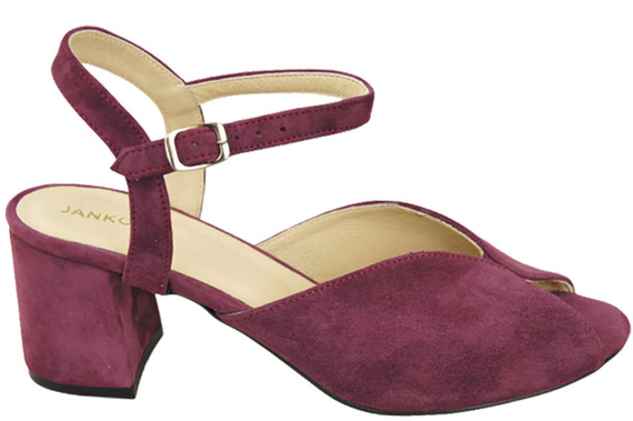 Damenschuhe Sandalen Burgund Naturleder Wildleder 185 ElitaBut