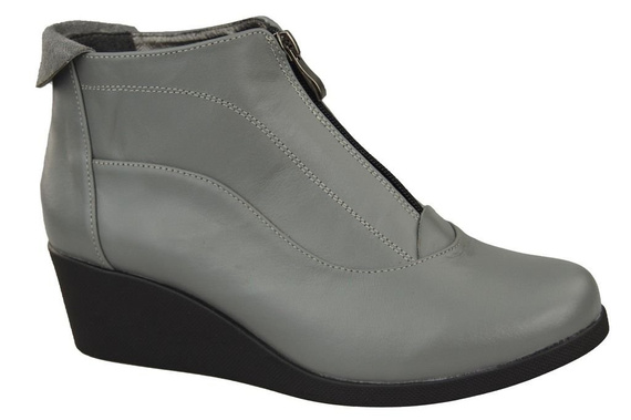 Winterstiefel für Damen, Naturleder, Grau 133, Z ElitaBut