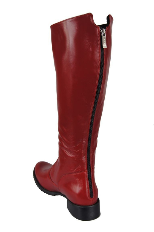 Damenstiefel, Stiefel, Naturleder, Rot 749 ElitaBut