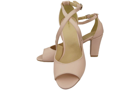 Damenschuhe Sandalen Rosa Puder Naturleder 186 ElitaBut