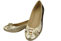 Damen Ballerinas Naturleder Gold 894 ElitaBut