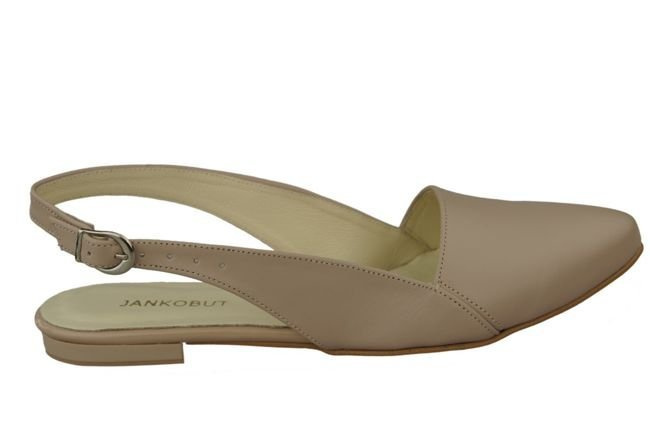 Schuhe Damen Sandalen Cappuccino Grain Naturleder 996 ElitaBut