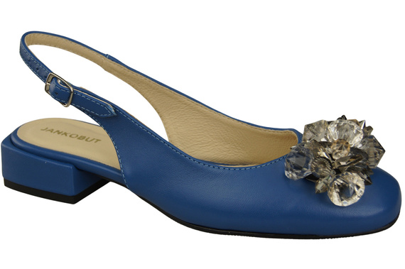 Damen Schuhe Blau Sandalen mit Kristallen Naturleder 215 ElitaBut