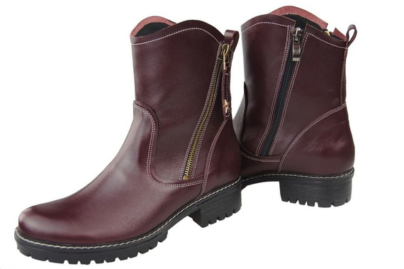 Damenstiefel Naturleder Burgund 122 ElitaBut