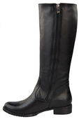 Damenstiefel, Stiefel, Naturleder, Schwarz 884 ElitaBut