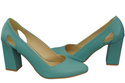 Damenschuhe Türkise Pumps, Naturleder 184 ElitaBut