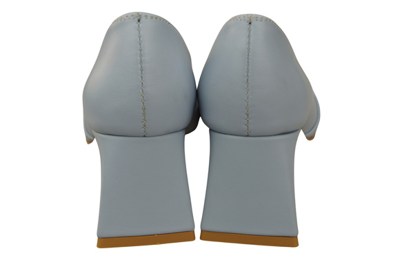 Damen Pumps Hellblau Echtleder Spitz Zehen Absatz ElitaBut 221