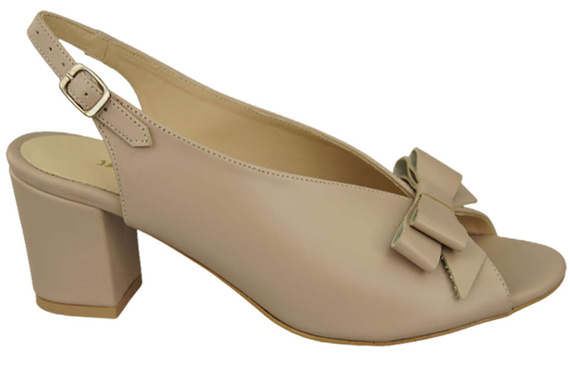 Damenschuhe Cappuccino Sandalen Grain, Naturleder, Grain 148 L ElitaBut