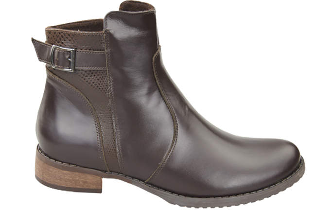 Damen-Winterstiefel, Naturleder, Braun 156 von ElitaBut