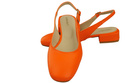 Damen Schuhe Sandalen Orange  Flacher Absatz Naturleder 206 ElitaBut