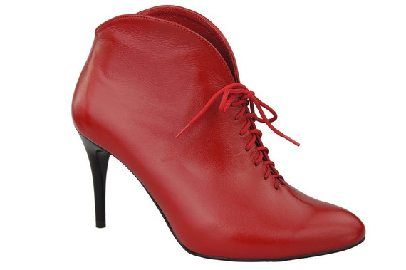 Damenstiefel Frühling/Herbst, Naturleder, Rot 955 ElitaBut