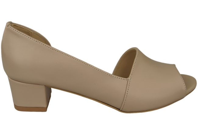 Damenschuhe Cappuccino Sandalen Narbenleder 147 ElitaBut