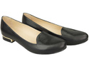 Damen Ballerinas Lords, Naturleder, Schwarz 908 ElitaBut